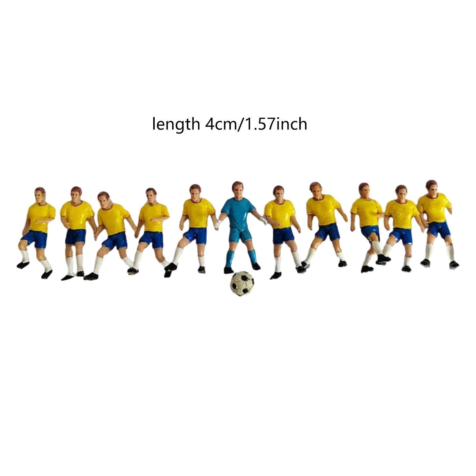 Amazon.co.jp: PEWETE 11ピース/個ミニチュアフットボール選手の